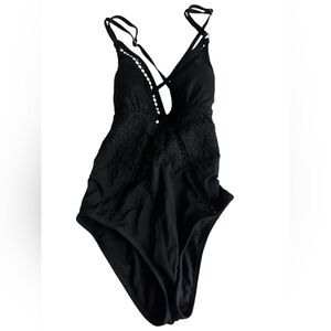 Embroidered One-Piece Swimsuit